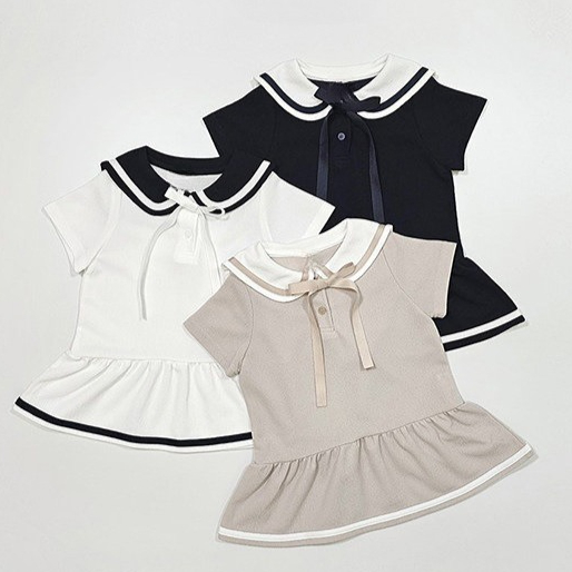 Robe à col pour bébé fille, no - Baby Products Korean avis et prix
