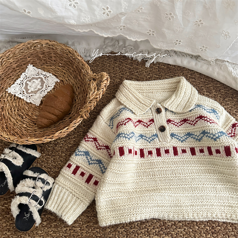 Pull à manches longues et col  - Baby Products Korean avis et prix